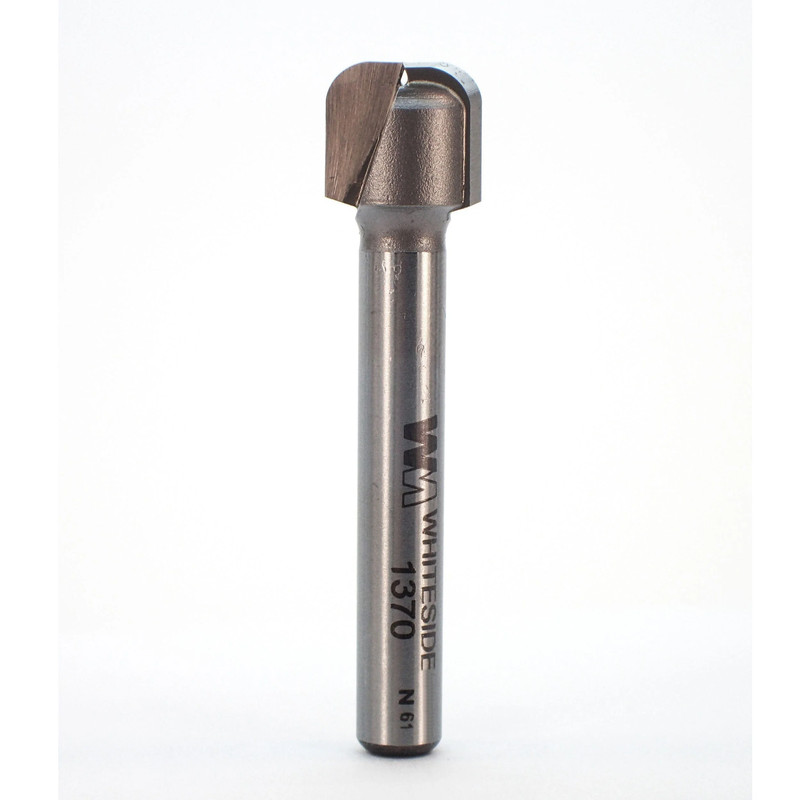 Bowl and Tray Router Bit - 1/4" SH - Features:Non-Bearing Guided - Diameter:7/16" - Cutting Length:7/16"
